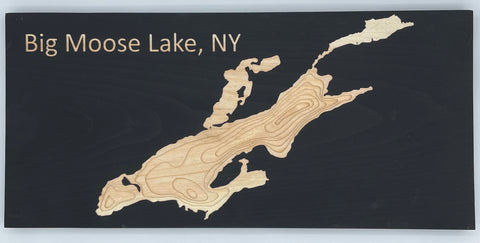 Big Moose Lake depth map