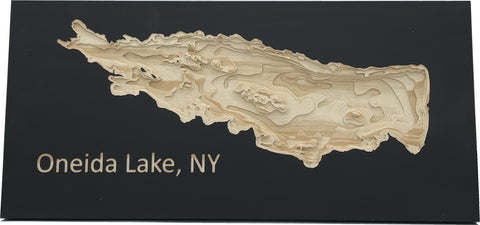 Oneida Lake depth map