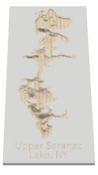 Upper Saranac Lake, NY depth map