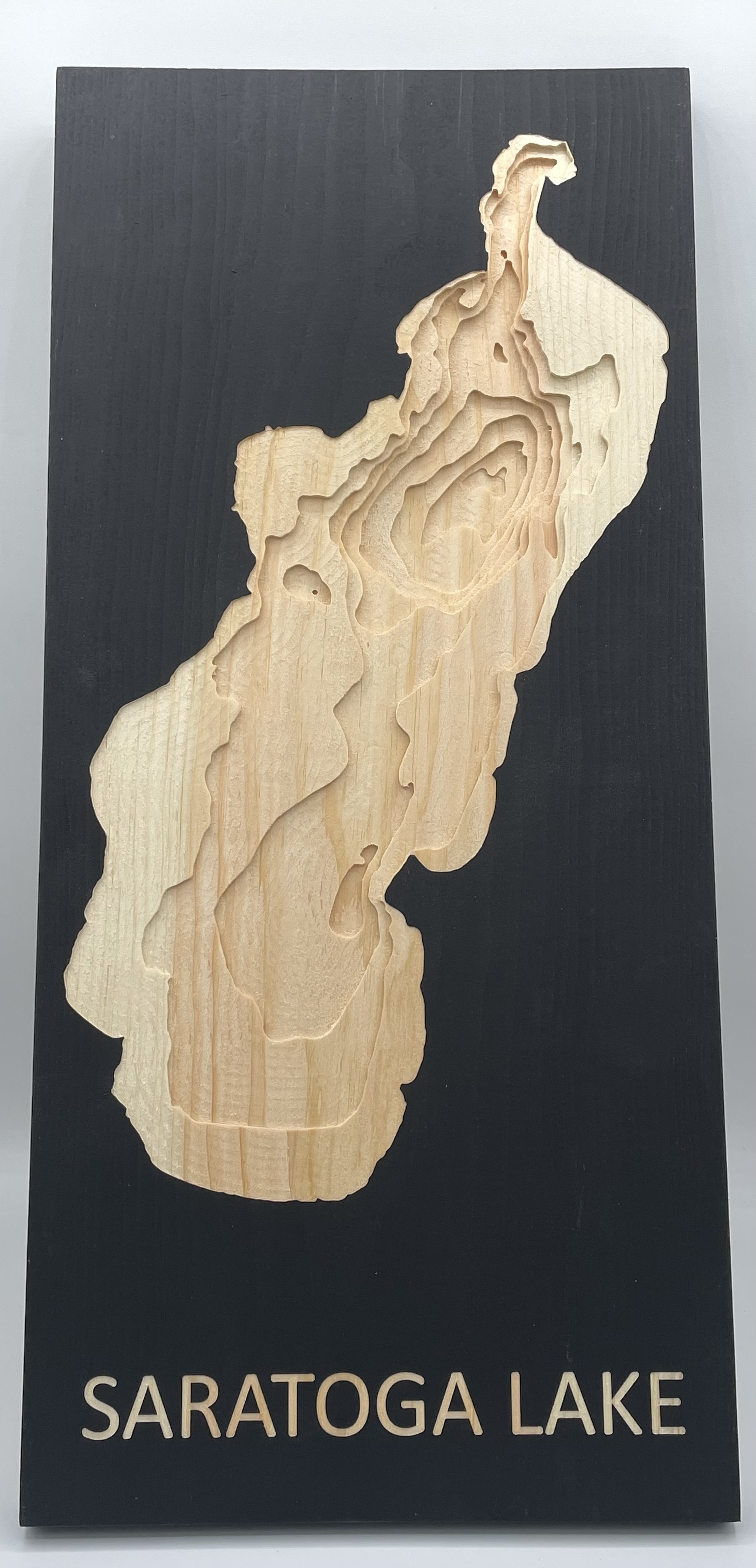Saratoga Lake depth map Karten Products