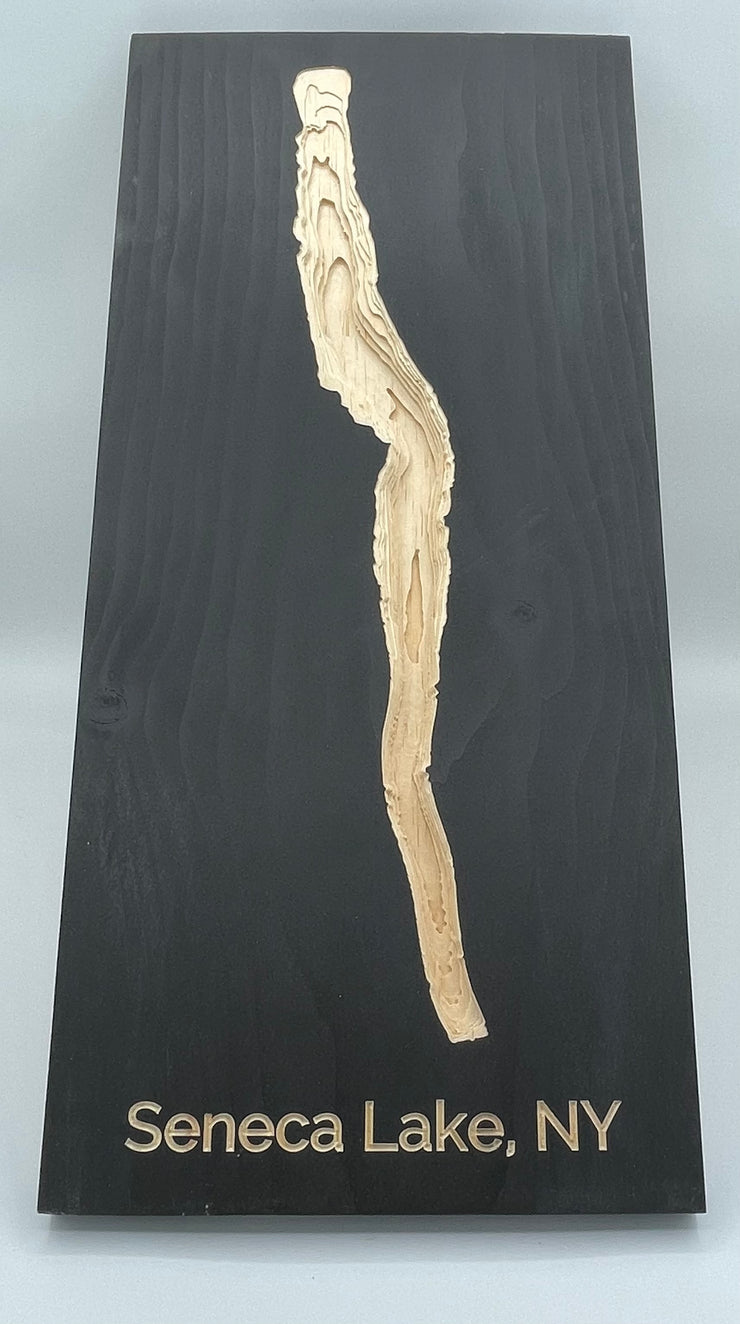 Seneca Lake depth map Karten Products